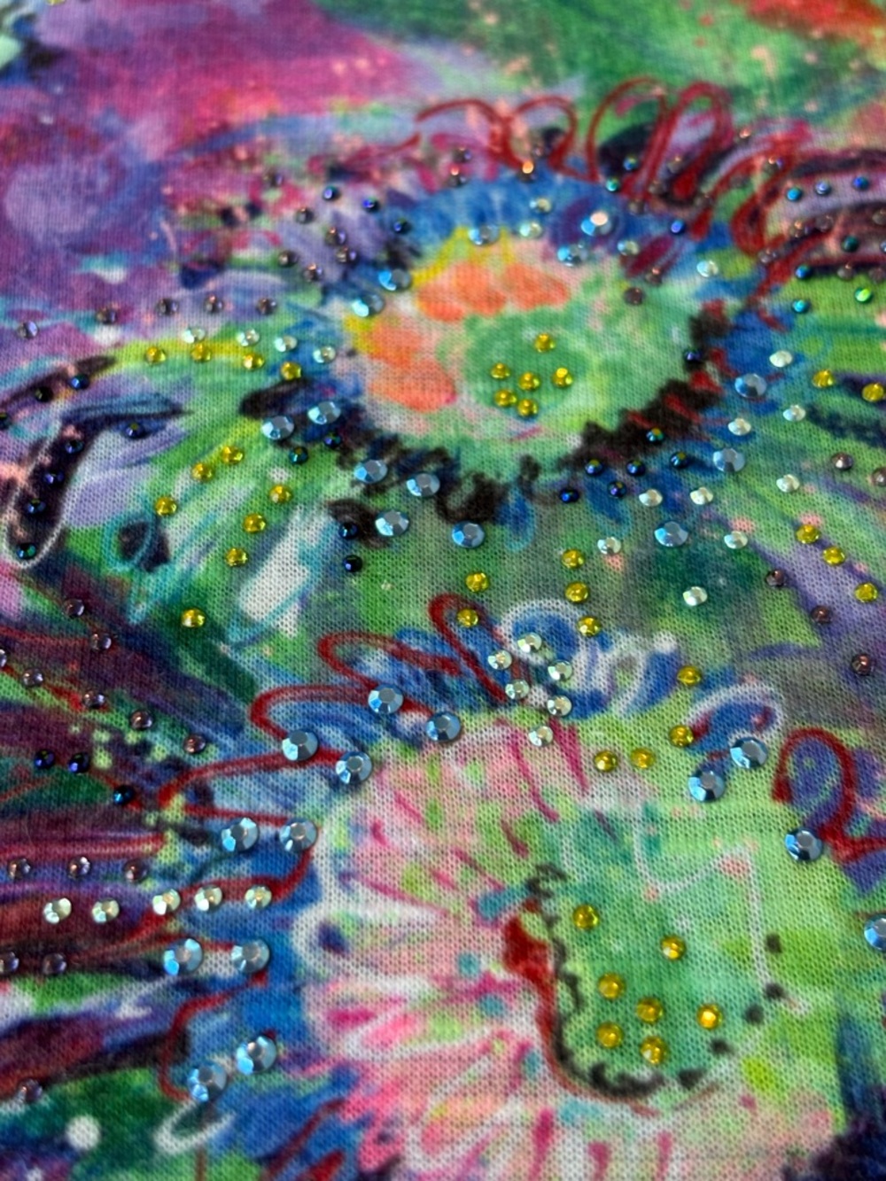 Leoma Lovegrove Seahorse Rhinestone Tank XXL Colorful Art Print Keyhole Back - Picture 9 of 11